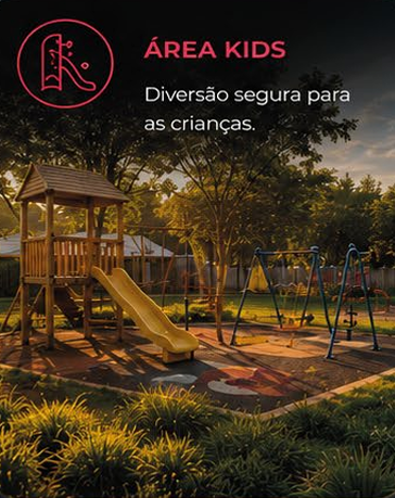 Área kids — diversão segura para as crianças