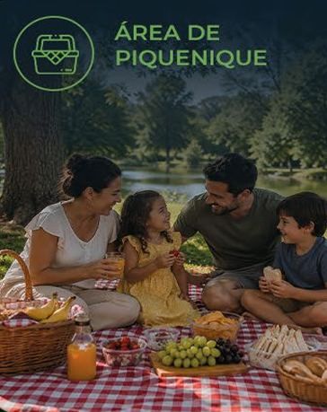 Área de piquenique — momentos ao ar livre em família
