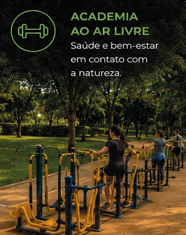 Academia ao ar livre — saúde e bem-estar em contato com a natureza